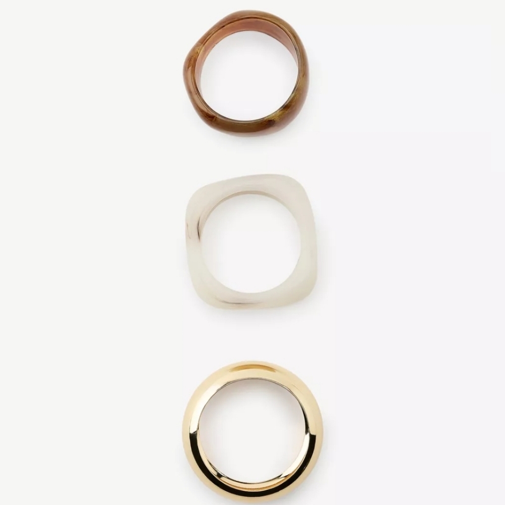 ZARA Three Pack of Rigid Bracelets - Picture 5 of 13